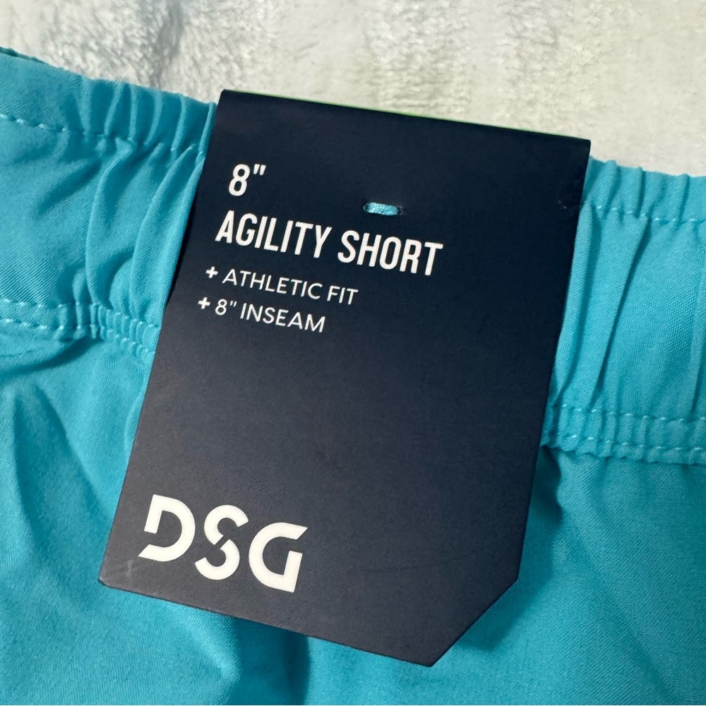 DSG Men’s Blue Spray 8” Agility Woven Short Size XL - Picture 3 of 8